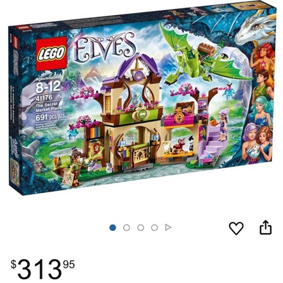 LEGO Elves The Secret Market Place 41176 Building Kit, RARE - Picture 2 of 2